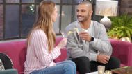 Claire (Hayley Erin) wants total transparency from Kyle, but cheers to Holden's (Nathan Owens) secrets on The Young and the Restless | Image: JPI